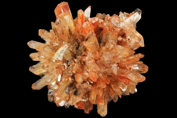 Orange Creedite Crystal Cluster - Durango, Mexico #99189